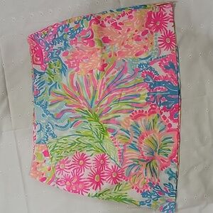 Women's Lilly Pulitzer Vibrant Floral Skort, Pink/Green, Medium, Pre-Owned